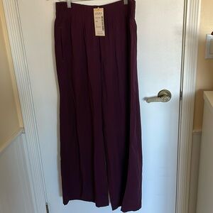 Shukr Women's Purple Wide-Leg Pants